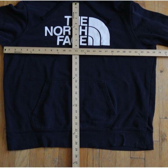 The North Face Sweatshirt Hoodie XL Black Pullover Dome Logo Spellout Sweater - Picture 3 of 8